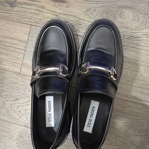 Steve Madden Black Loafers for Men